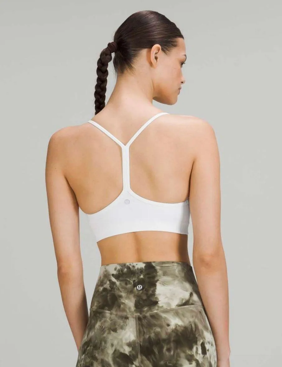 Flow Y Wrap-Front High Neck Sports Bra - Image 2