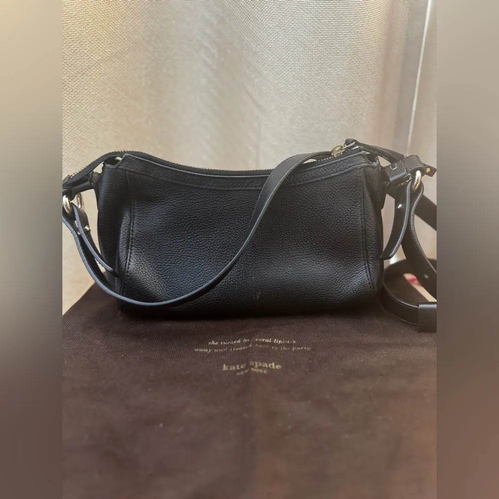 Kate Spade Black Berkshire Road Gabriella Leather Crossbody Bag w Dustbag - Image 2