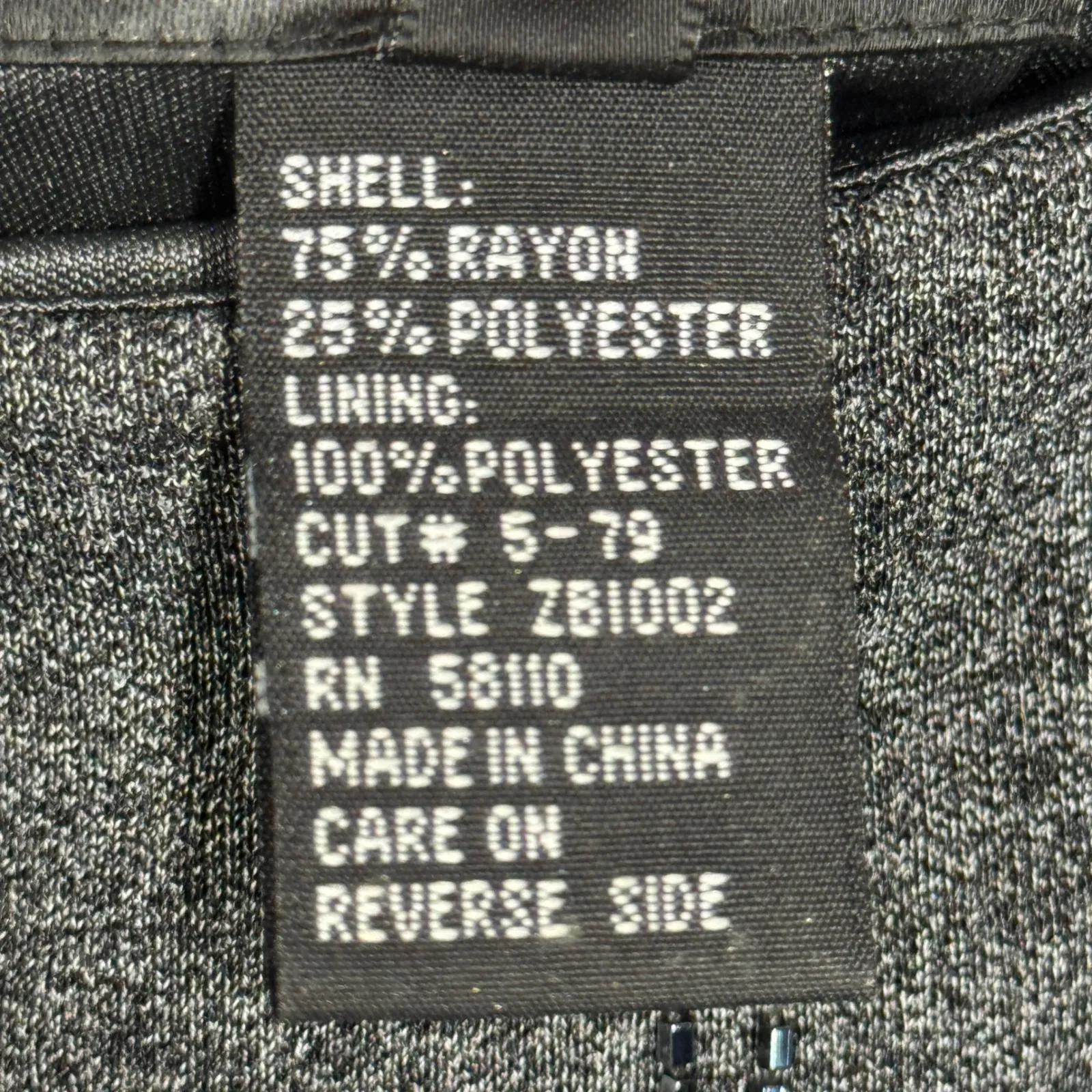 David Meister Maxi Dress Womens 6 Gray Beaded Casual Cocktail‎ Evening Party - Image 9