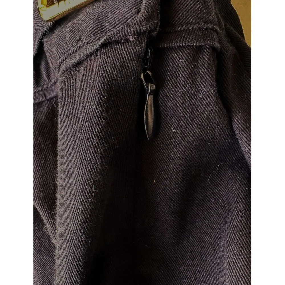 Lauren Ralph Lauren Pencil Skirt Sz M Modest Black Side Zip Double Metal… - Image 8