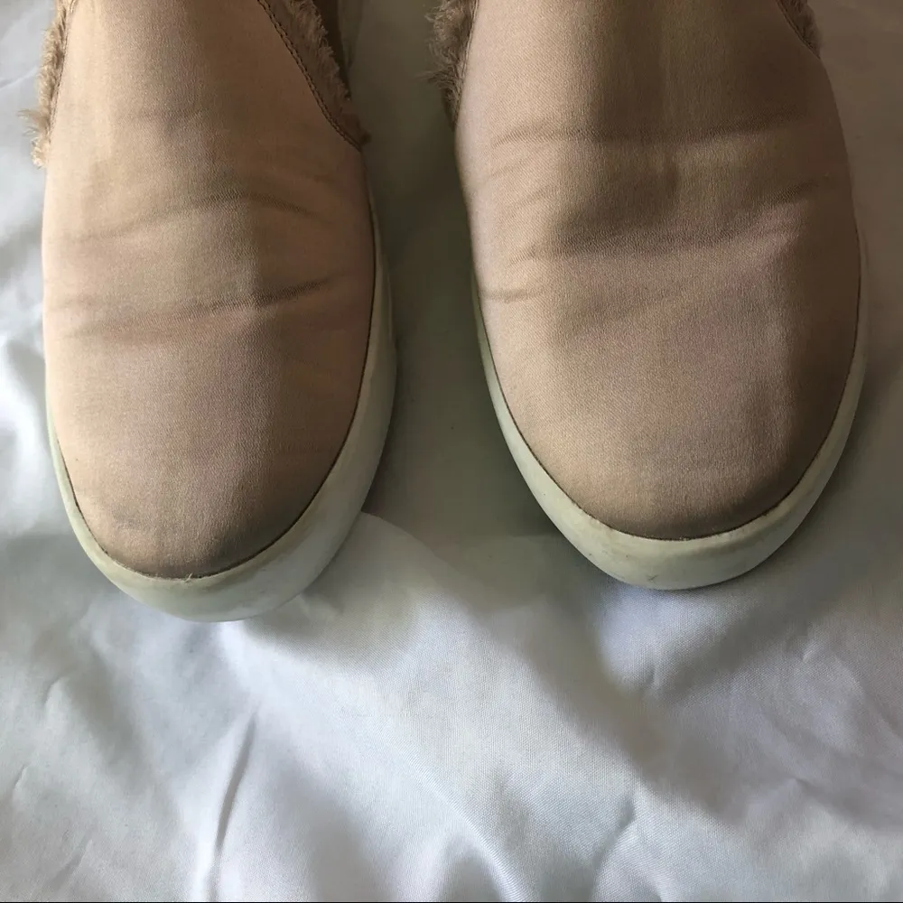 Joie Blush Satin Slip On Sneakers Size 38.5 - Image 4