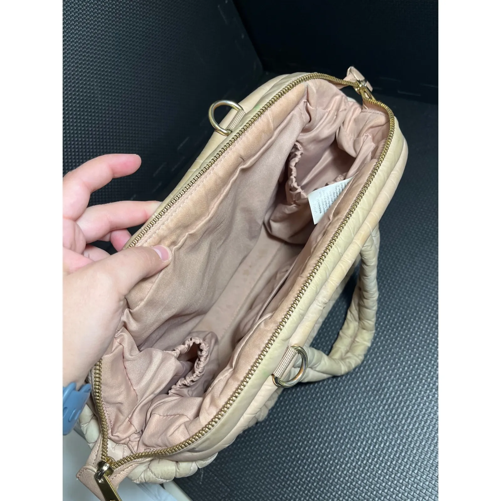 Happ Paige Mini Diaper Bag Quilted Womens Purse - Image 9