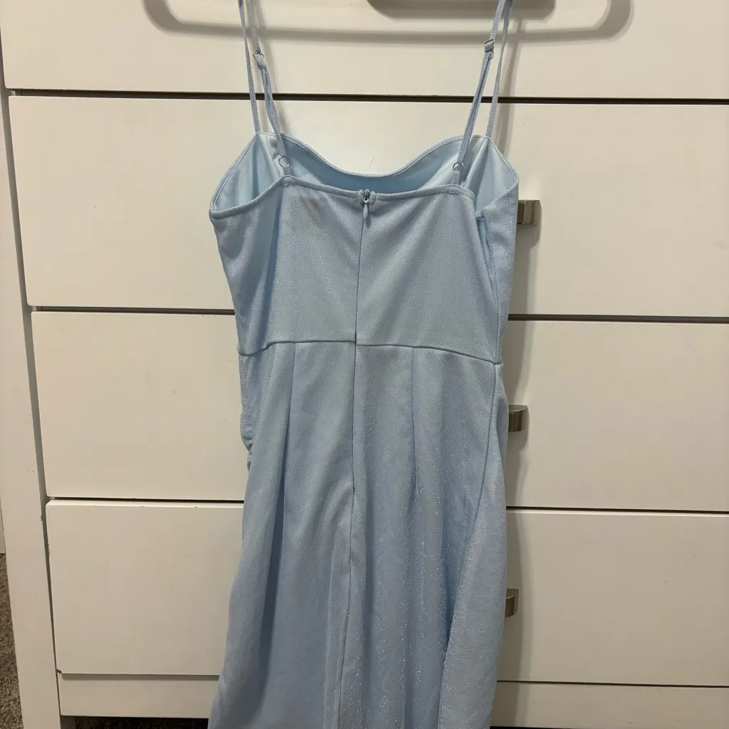 Princess Polly Blue Sparkly Mini Dress - Image 3