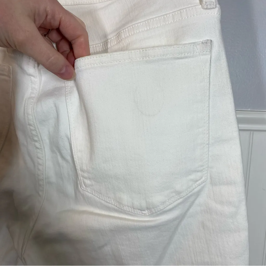 NWT J.Crew Factory Size 31 T Tall‎ White 9” Mid-rise Skinny Jean READ - Image 5