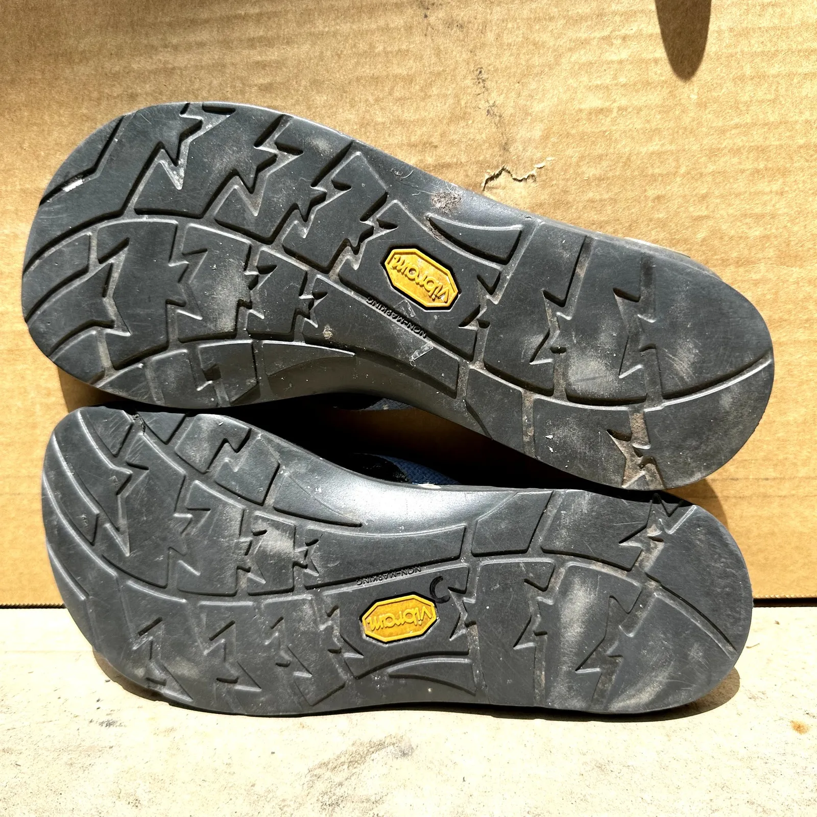 Chaco Classic Flip Flop EcoTread Luvseat Slides Slip On Black Blue 10 - Image 6