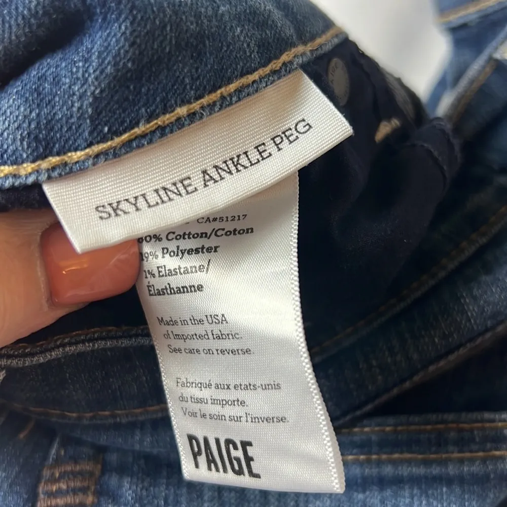PAIGE Jeans Skyline Ankle Peg Size 26 - Image 10