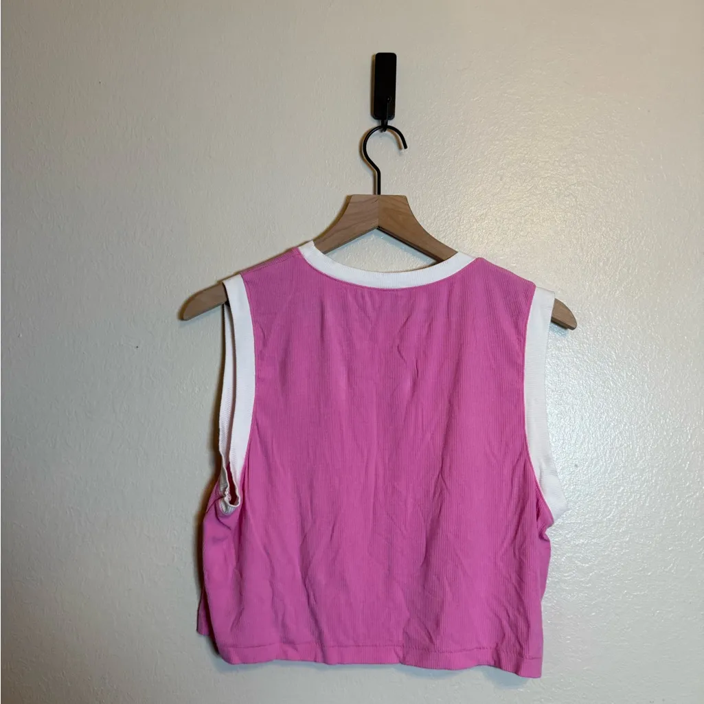 Skims Soft Lounge Ringer Cropped Tank - Image 4