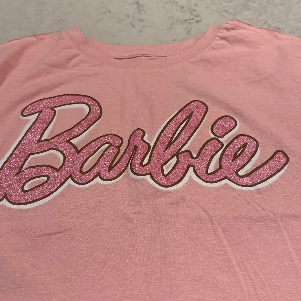 🦃 Barbie Pink Cropped Tee Medium - Image 3