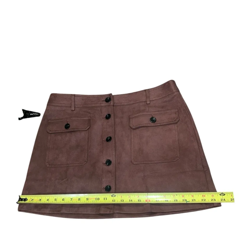 NEW Universal Thread Tan Button-Front Mini Skirt - Image 6