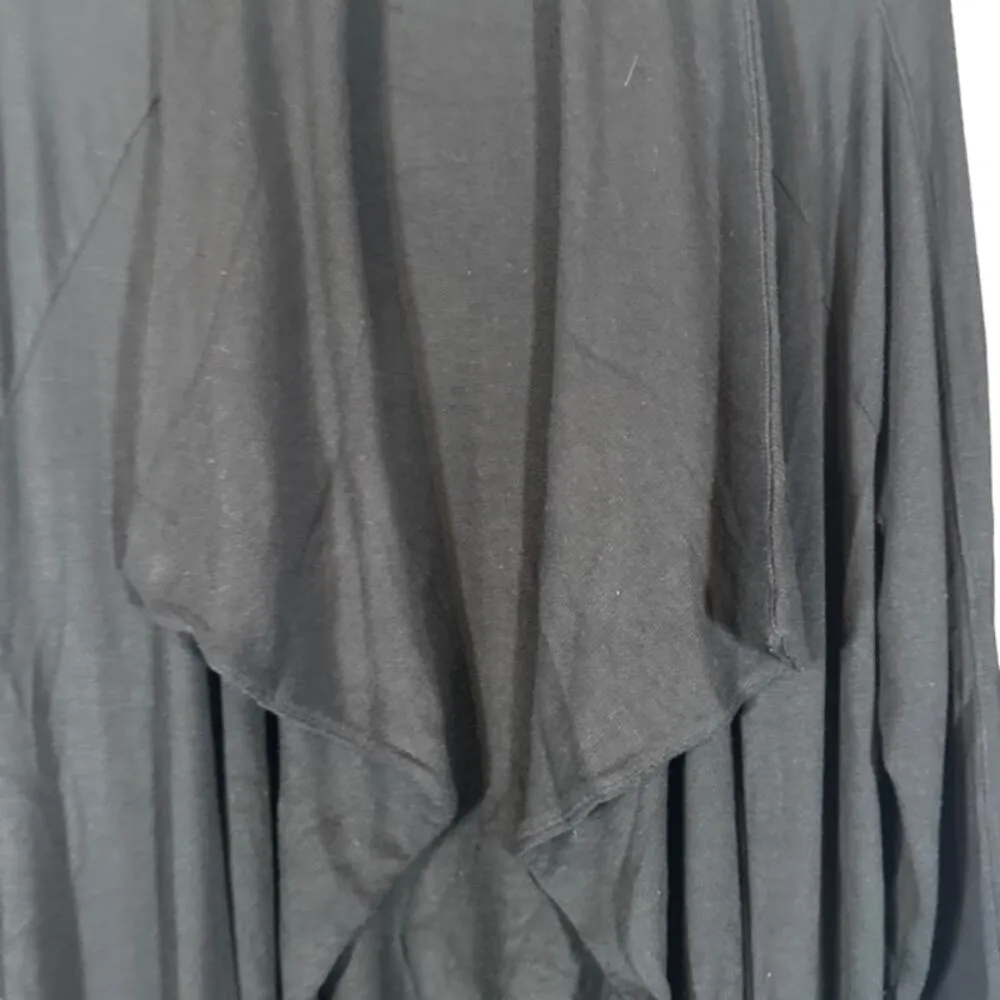 Athleta Black Long Sleeve Shawl Draped Neck Modal Blend Cardigan Women Sz S - Image 5