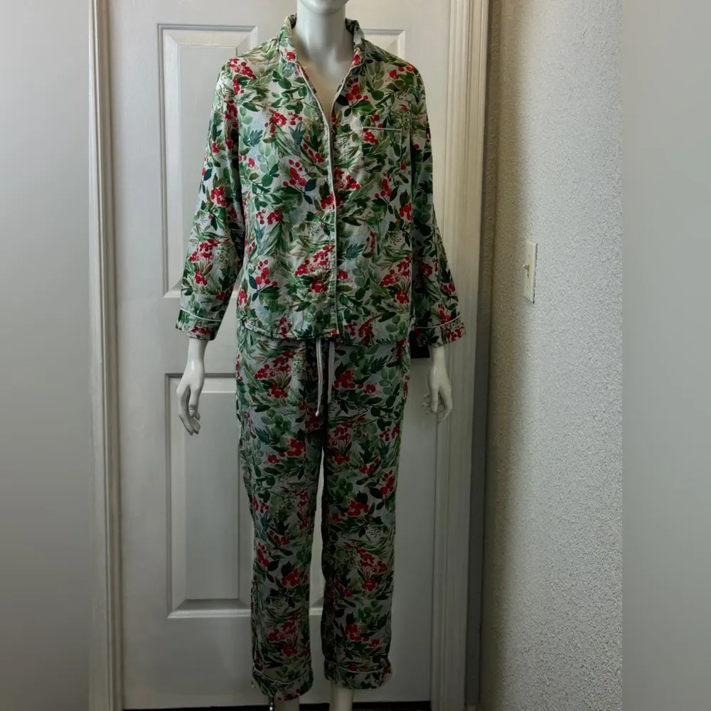 Stars Above 100% Cotton Pajamas Set Juniper Holly Pip Cranberry S Small F - Image 3