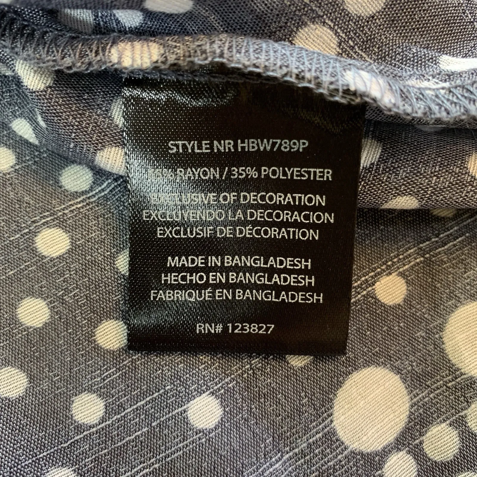 Harve Benard Wrap Top 1X Blue Gold Polka Dots Ballerina Cottage Church‎ Office - Image 4