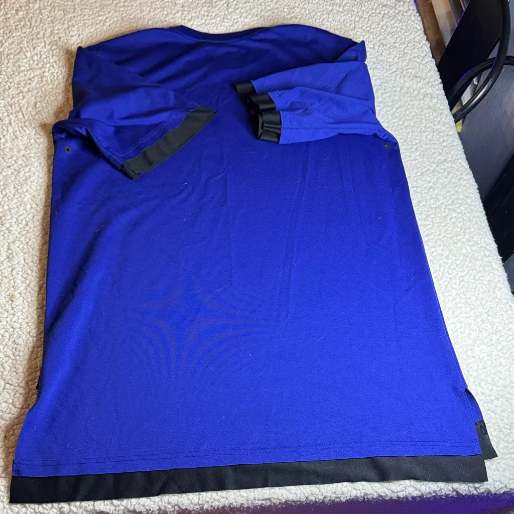 Jordan Women's Royal Blue and Black Midi Dress - Image 7