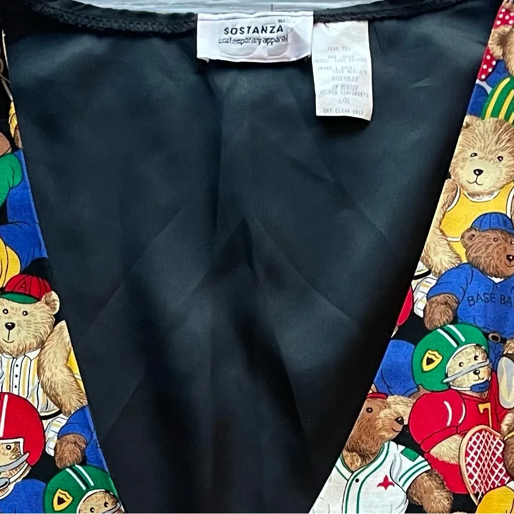 Sostanza Contemporary Apparel Teddy Bear Pattern Vest. L/XL Red Size undefined - Image 6