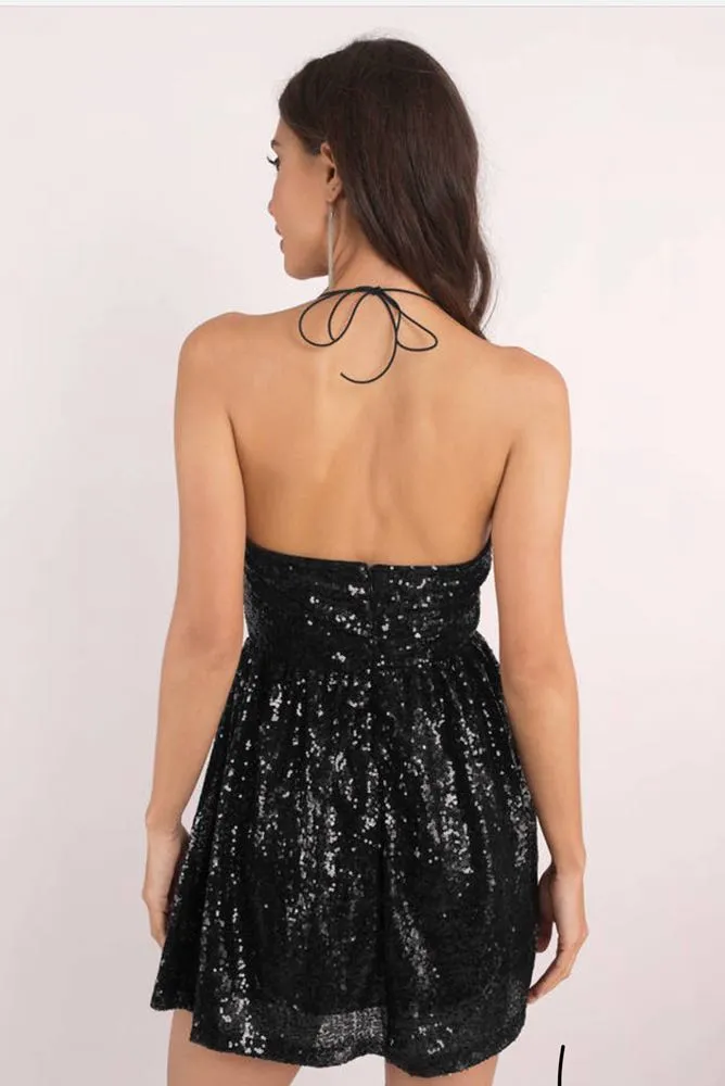 Tobi Sparkly Deep V Dress  - Image 2