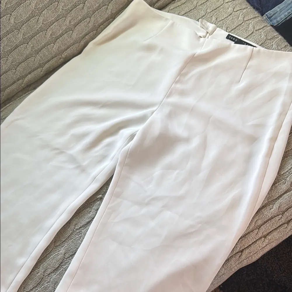 Yansi Fugel White Straight Leg Pants Size 14 - Image 3