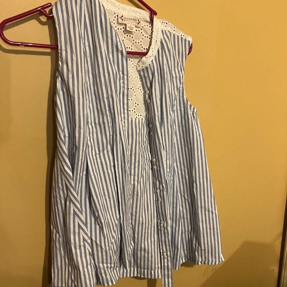 Nanette Lepore striped button down top 2 - Image 3