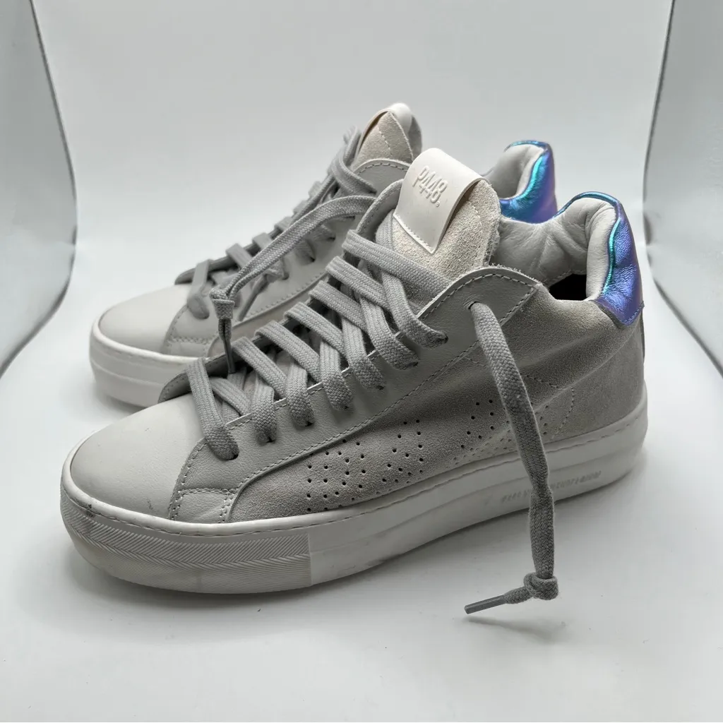 NWOB Womens P448 Thea Mid Glim EU 35 US 5.5 high top sneaker - Image 5