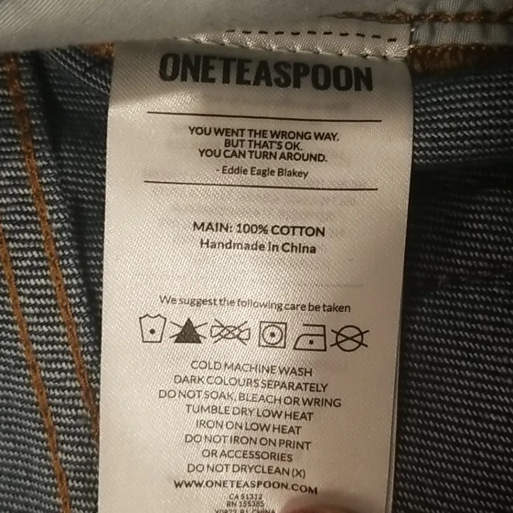 💕ONE TEASPOON💕 Stevies Boyfriend Shorts Moonstone - Image 13