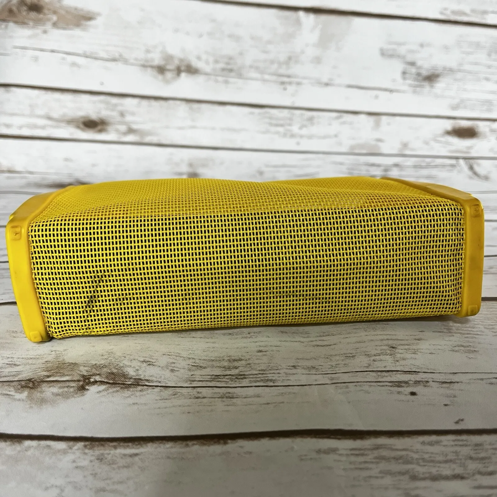 Vtg‎ Cosmepak Makeup Bag Clutch Purse 70s 80s Cosmetic Travel Yellow Mesh Prop - Image 6