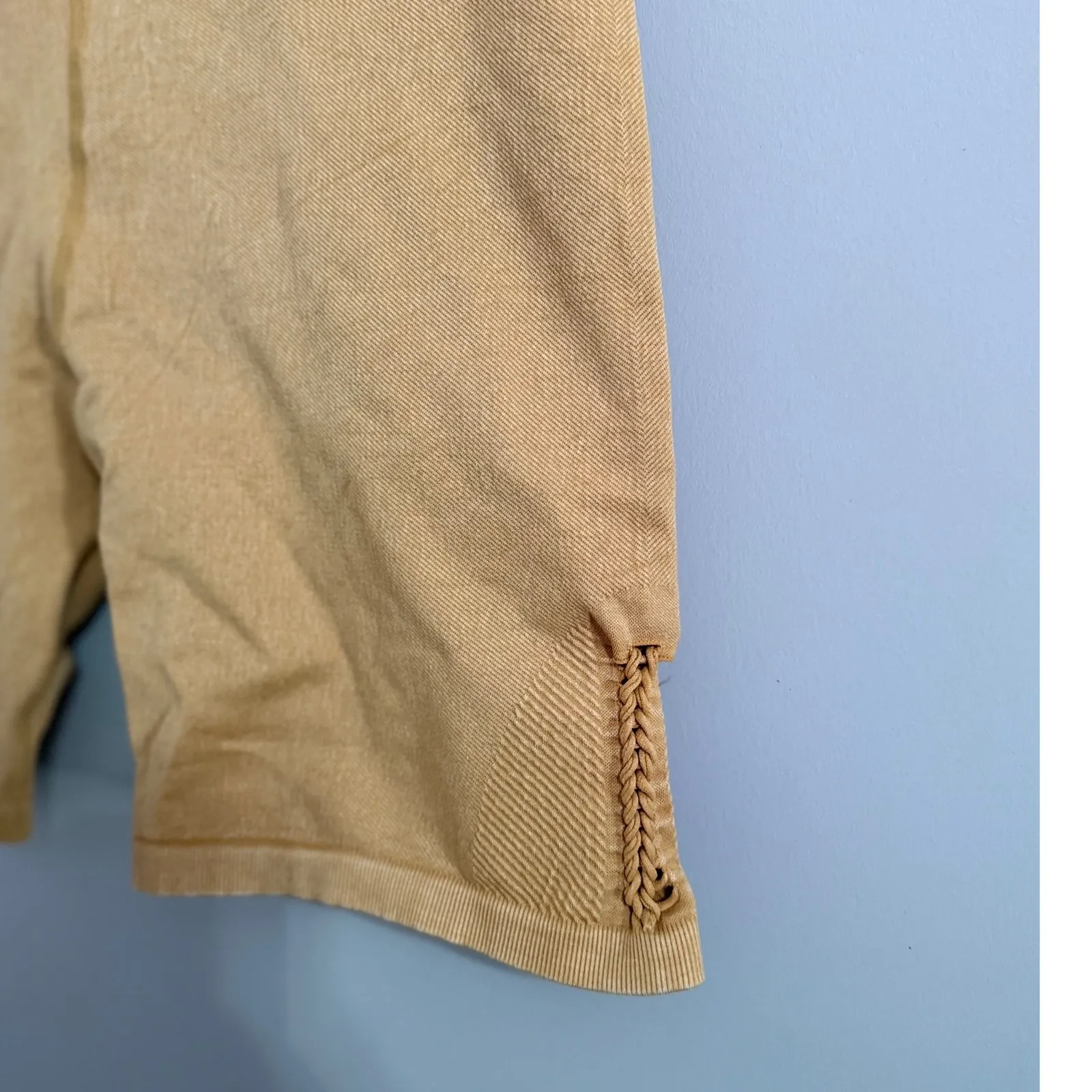 Offline by Aerie Ribbed Seamless Bike Shorts Camel XL Athletic‎ Workout Yoga Tan - Image 2