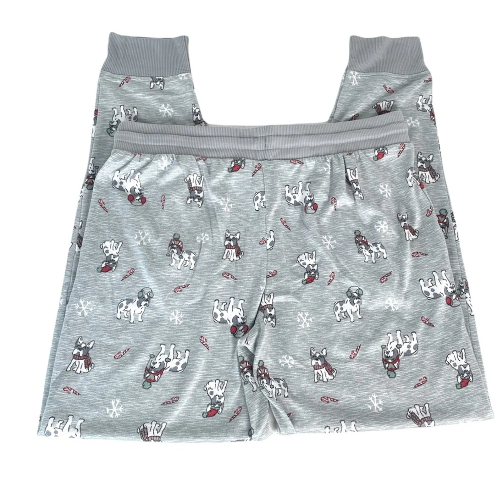 Jaclyn Smith Dog Christmas Pajama Bottoms, Gray - Image 4
