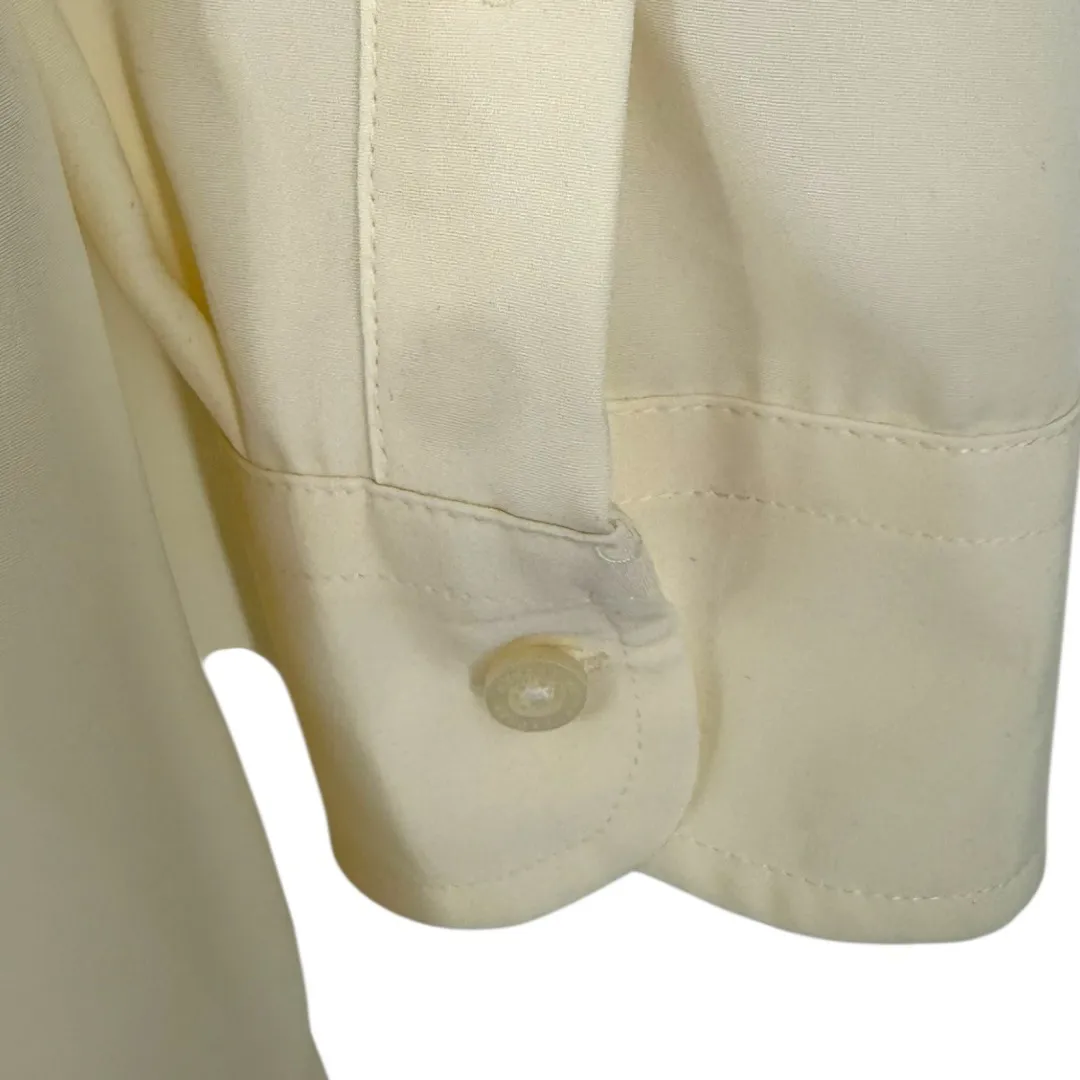 Lauren Ralph Lauren Band Collar Long Sleeve Button Up Shirt Tunic Top Size Large - Image 10