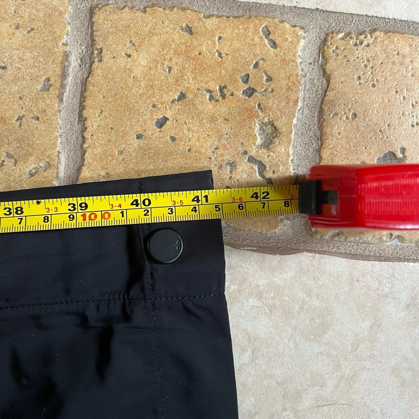 ALO Yoga Courtside Tearaway Side Snap Button Pant Women’s Size XS Triple Black - Image 14