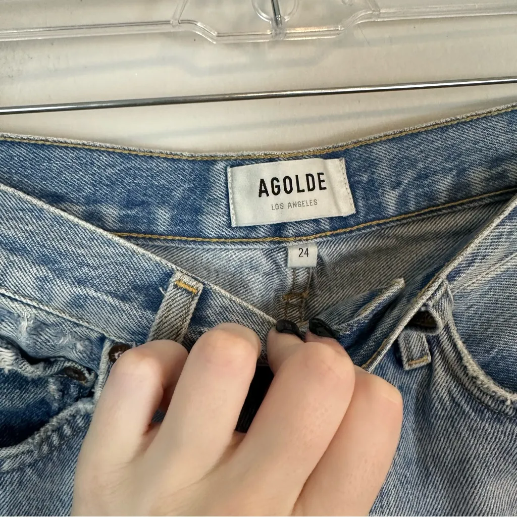 Agolde | Parking Vintage Cut Off Jean Denim Shorts Size 24 Women's - Image 3