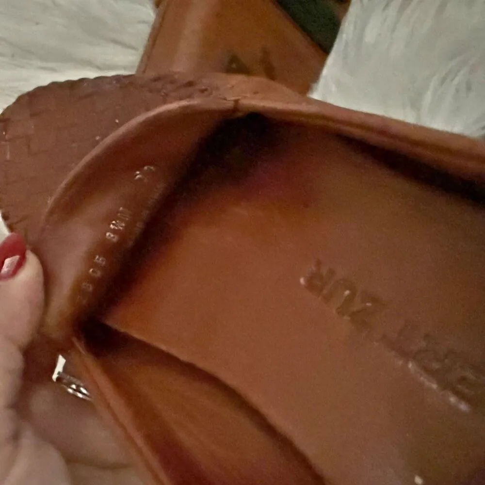 ROBERT ZUR | Petra True Glove Rich Brown Loafers Woven Leather | Size 8.5 - Image 7