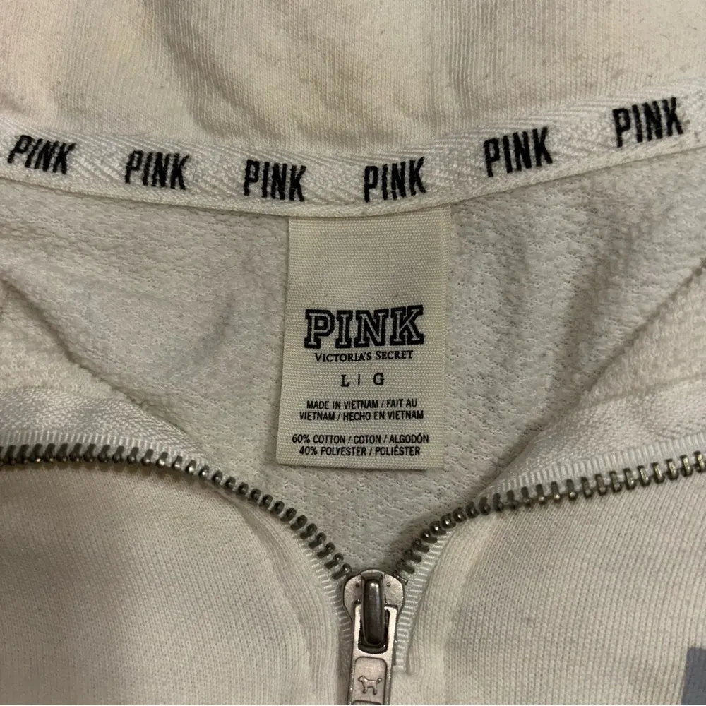 PINK Victoria's Secret Cream Cowl Neck Sweater - Image 4