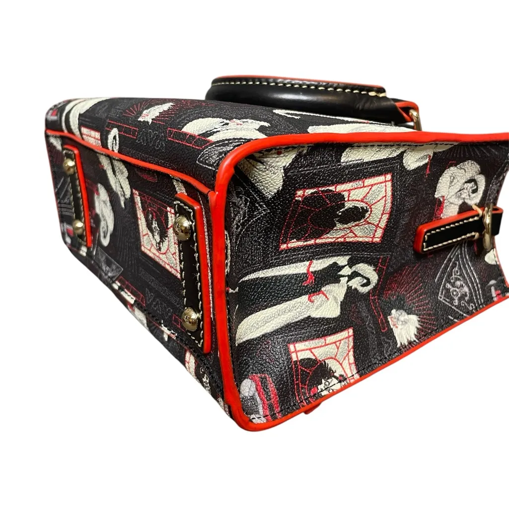 Dooney & Bourke Disney 101 Dalmatians Cruella de Vil 2-Way Crossbody Handbag - Image 10
