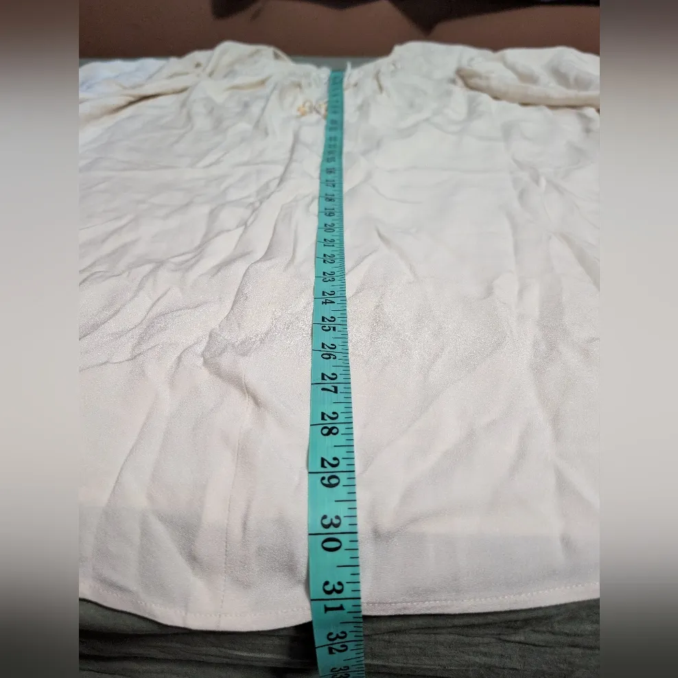 Elizabeth And James Solid Jasmine Tunic Dress Women's Medium Alablaster - Image 7