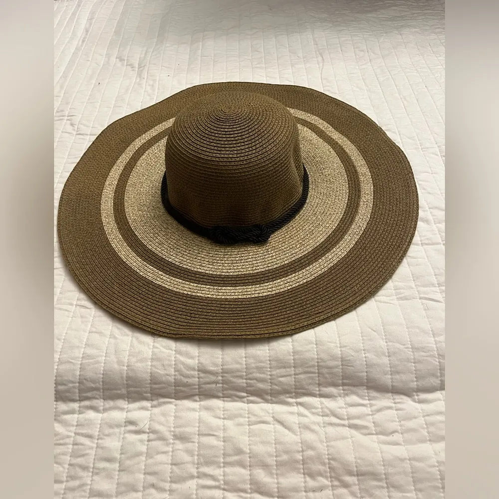 Angela & William Women Sun Beach Big Brim Floppy Hat UV UPF50 NWOT Tan - Image 3