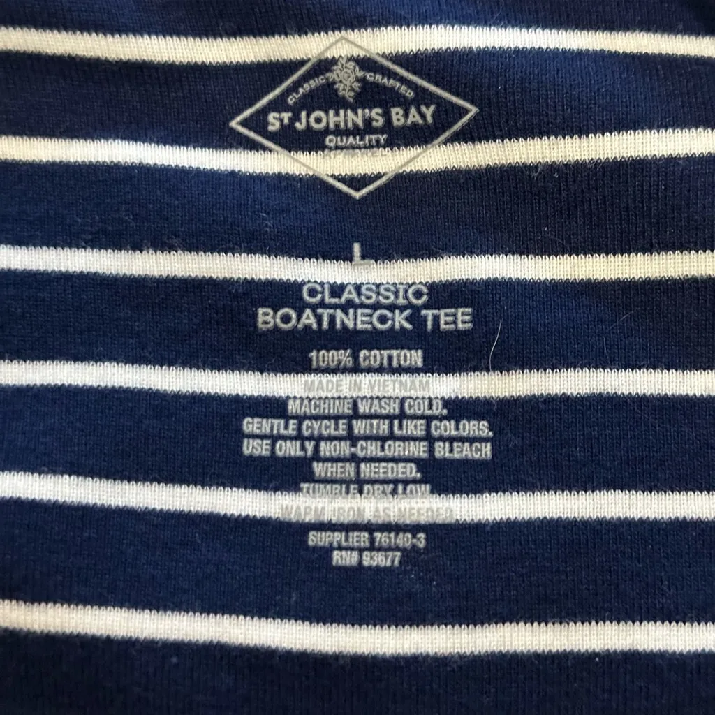 St John’s Bay Classic Boatneck Tee - Image 3