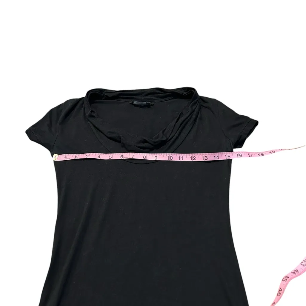 3/$15 BCBG MAXAZRIA black draped neck top - Image 3
