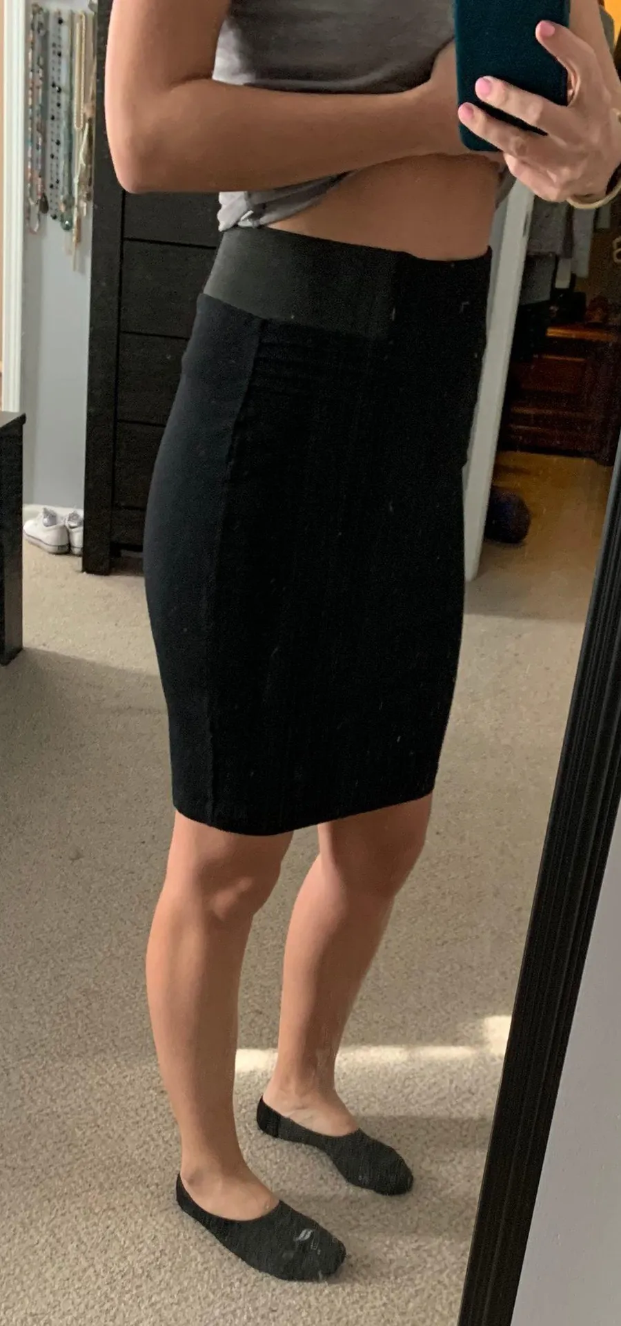 Black Pencil Skirt - Image 2