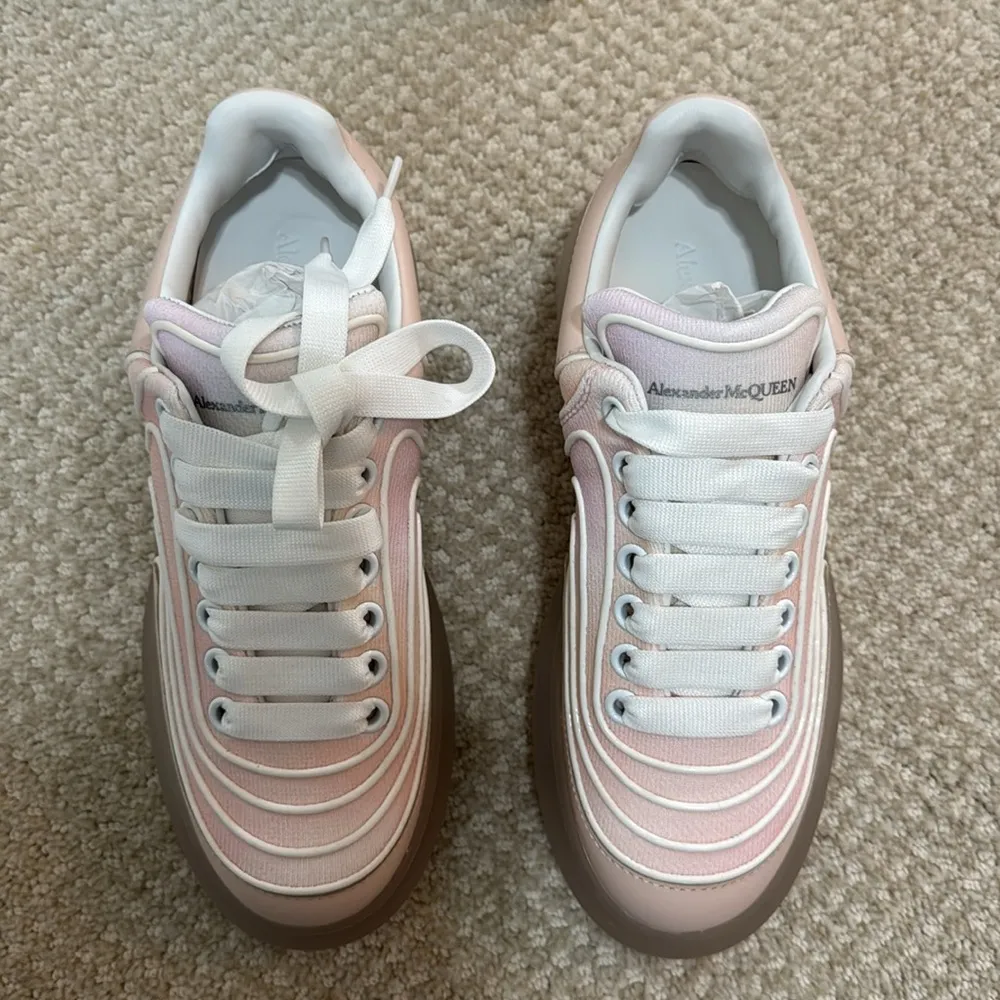 Alexander McQueen Rose Pink Sneakers - Image 4