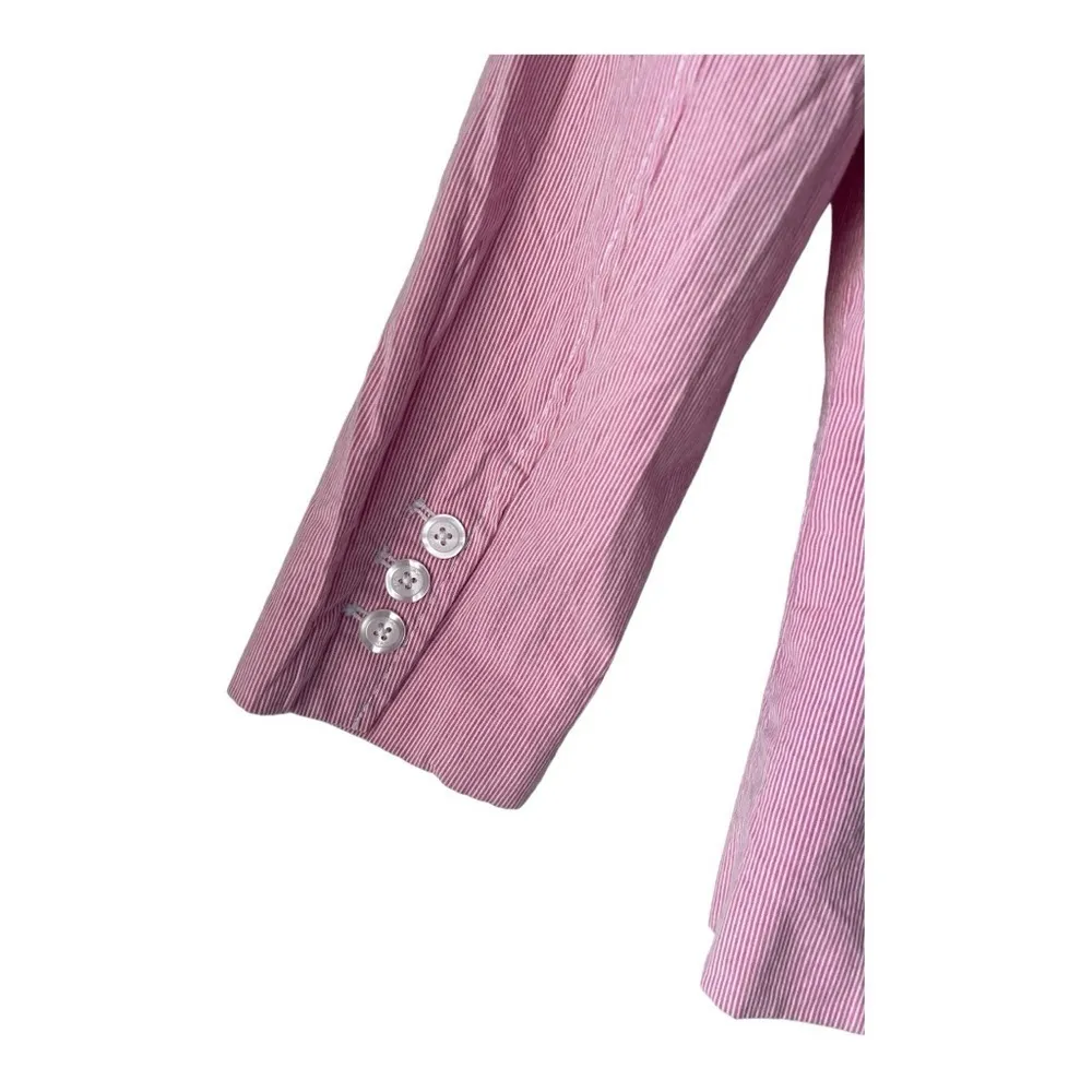 Women's ISAAC MIZRAHI FOR TARGET Suit blazer & pant pink and white Size M. - Image 5