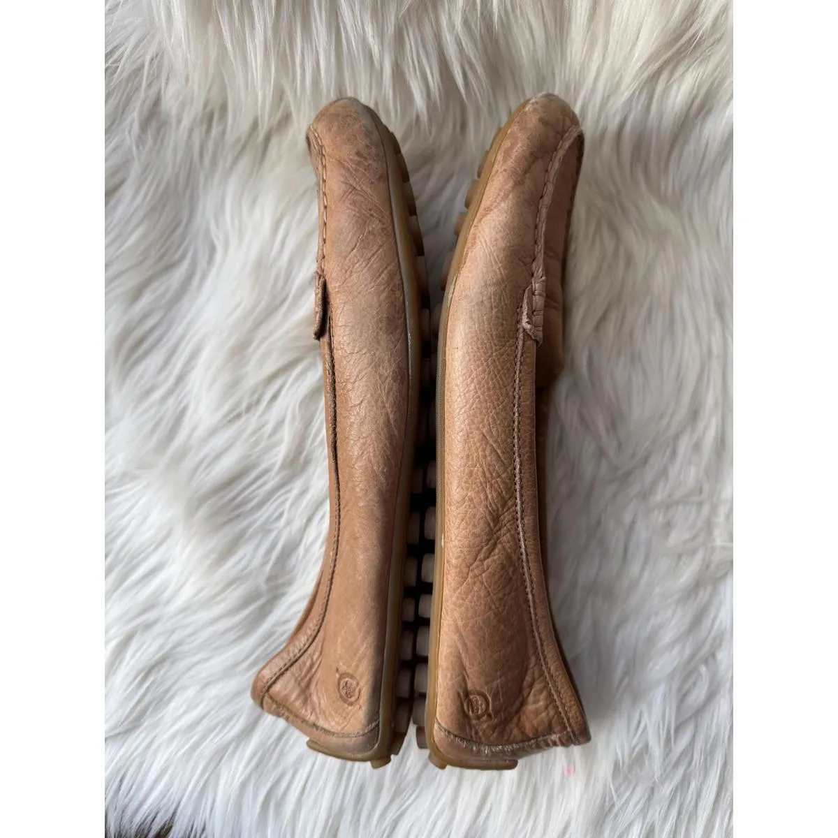 Born Women's Brown Leather Loafers Slip - Image 7