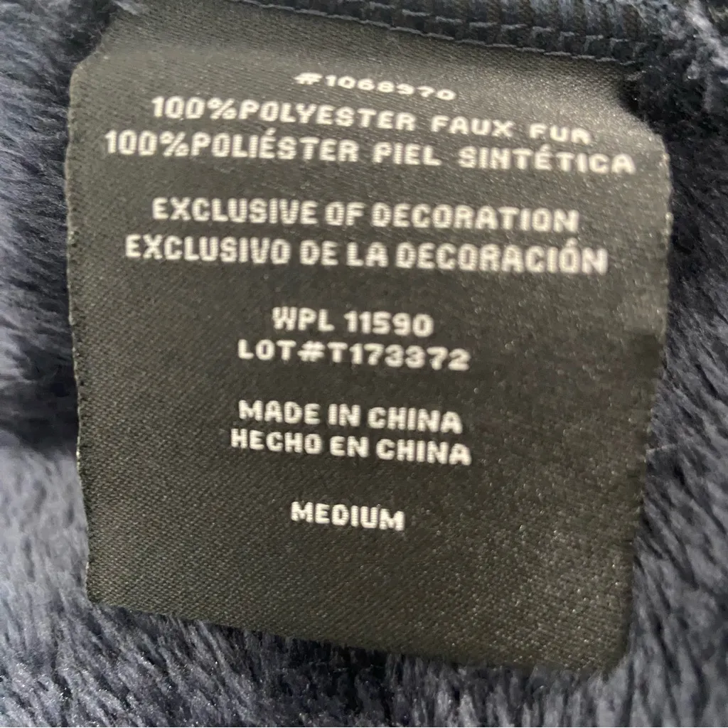 32 DEGREES Navy Blue Fleece Jacket Medium - Image 10