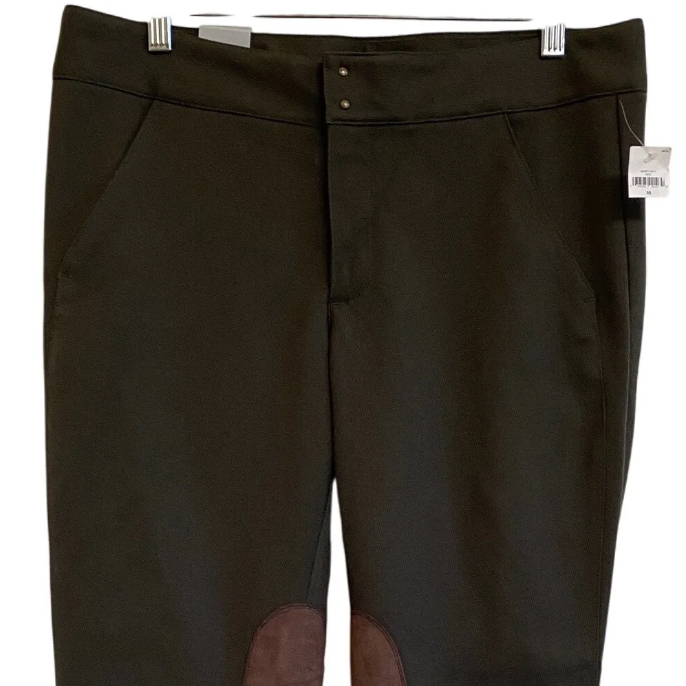 Gap Women's Size 10 Skinny Riding Pants Brown Black Two Tone‎ NWT Stretch - Image 6