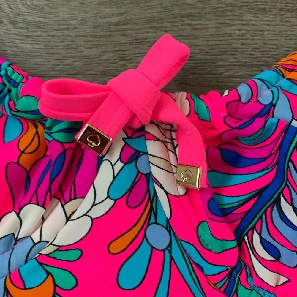 Kate Spade Sea Garden One Piece Underwire Swimsuit - Size S - Radiant Pink - NWT - Image 5