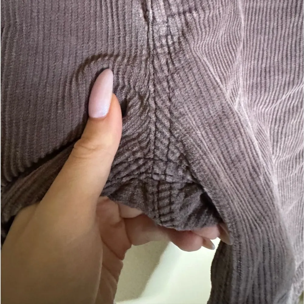 BDG Urban Outfitters High & Wide Corduroy Pants Size 26 in‎ Brown/Purple - Image 5