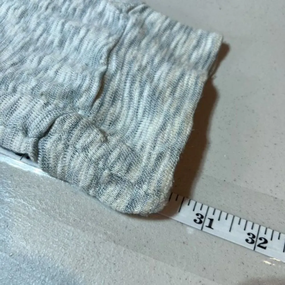 Anthropologie Sol Angeles Women's Textured Joggers Pants‎ Blue White Size XL - Image 10