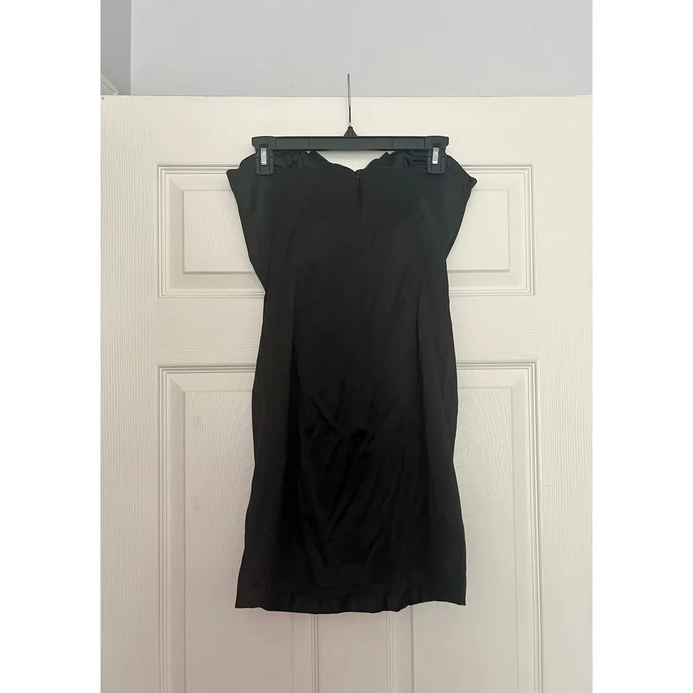 Vintage Women's Jessica McClintock Gunne Sax Satin Mini Dress Size 7 - Image 5