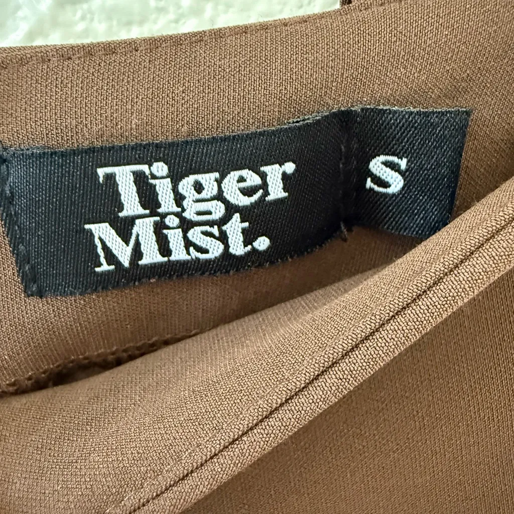 Tiger Misy Brown Flare Pants Size Small - Image 2