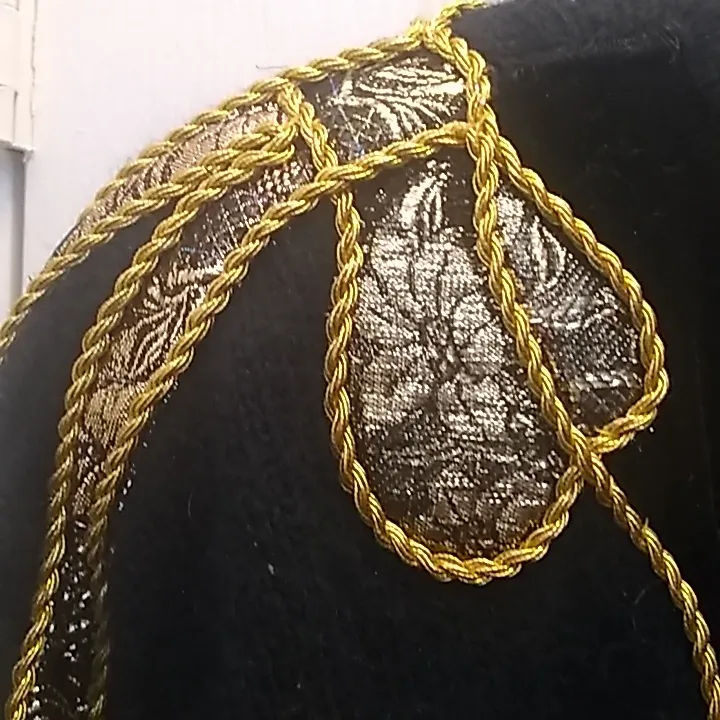 FINAL MARKDOWN Ladies' I. B. Diffusion Embellished vintage Sweater (S) Gold - Image 3