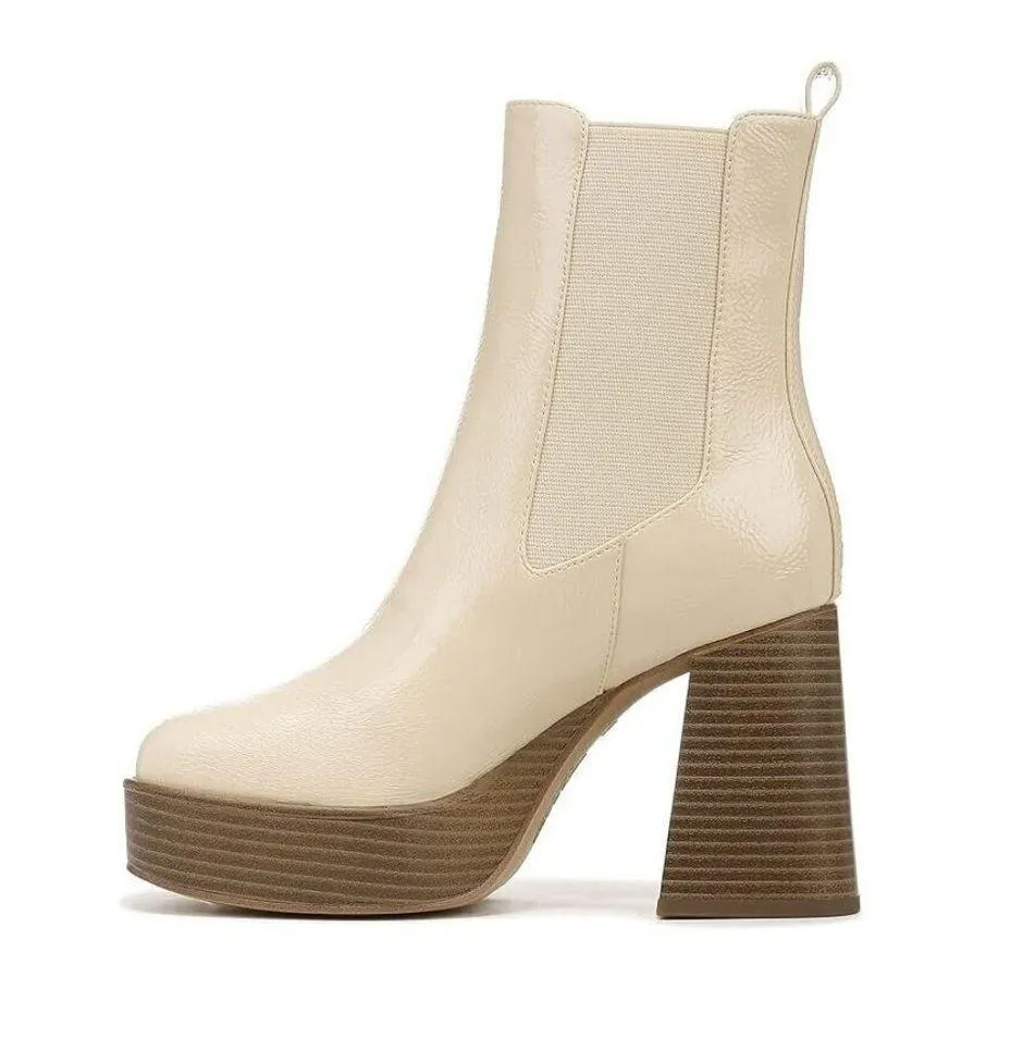 Circus NY By Sam Edelman Women's Stace Vanilla Cream Chelsea Boots Size: 9.5 NIB - Image 3