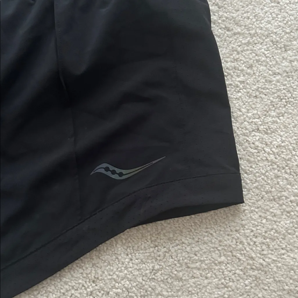 Saucony Black Women's Running Athletic Shorts - Image 2